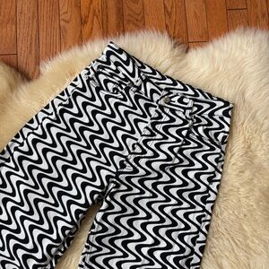 H&M Black and White High Rise Women Jeans